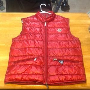 Moncler GUI Gilet men’s red vest size 4